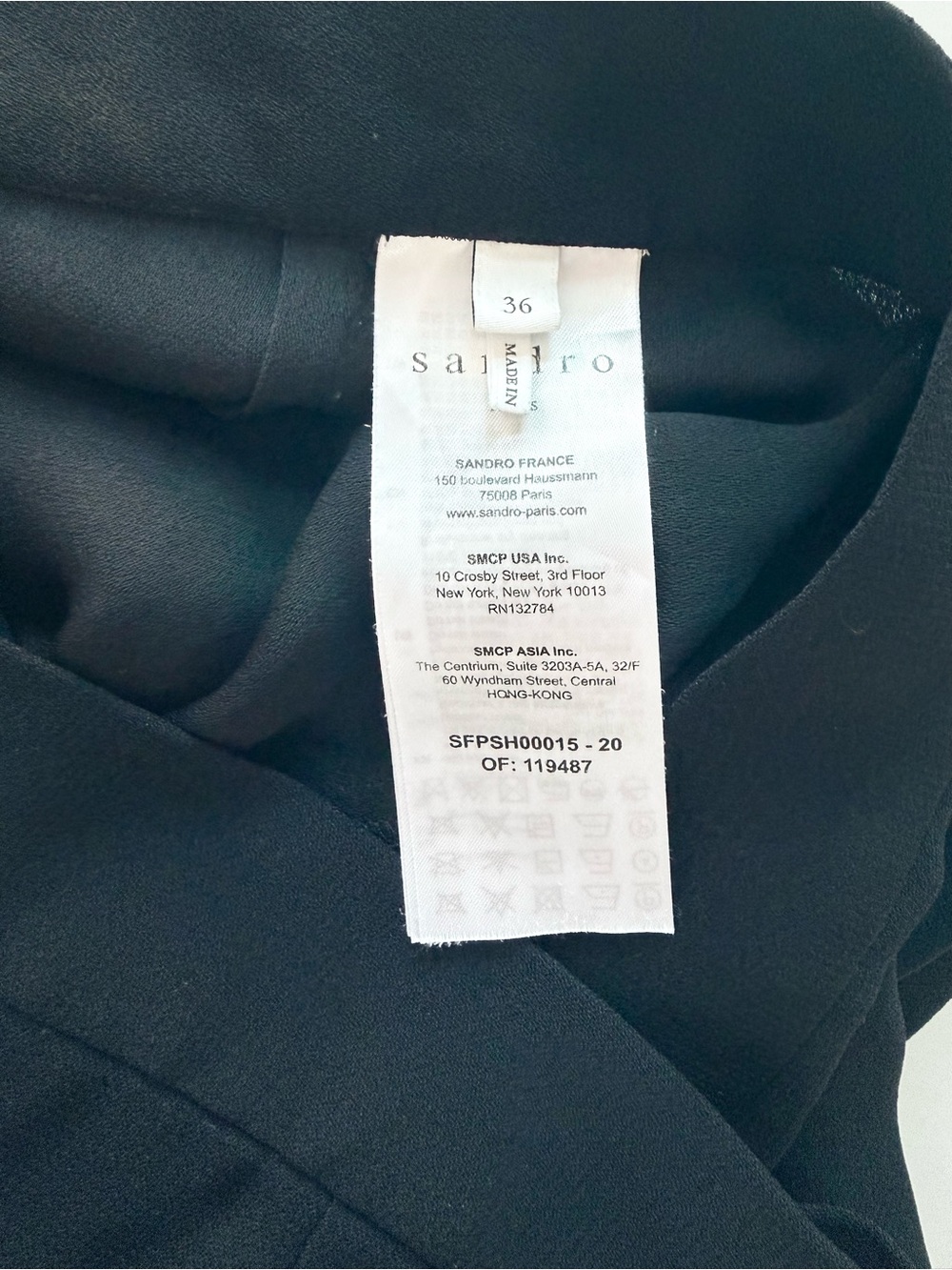 New! Sandro Paris Luiza Black Ruched Draped Skort Shorts FR 36 / US 4 - Picture 6 of 8